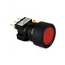 2A2B 푸쉬온 자동 복귀 리턴 전원 스위치 매입형 24V DC LED ON-(ON) 16mm KBL160M-L3C2, 그린 [KBL-160M-LG1]