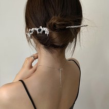 [실버플라워]궁중헤어비녀 궁중비녀 긴머리 한복헤어비녀 패션헤어XC077