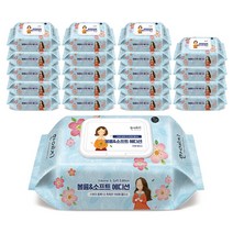 한예지 볼륨앤소프트 에디션 물티슈 캡형 100매 x 20팩