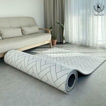 딩동펫 반려동물 미끄럼방지 롤매트 간편시공, 화이트헤링본 15T(15mm) 폭140cm x