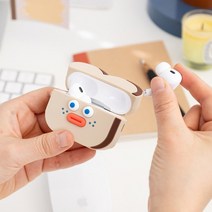귀여운 식빵 에어팟 프로2 캐릭터 실리콘 케이스 Airpods Pro2 Case 로마네, 식빵 에어팟프로2_토스트