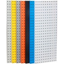 사각 타공 패널 선반 수납 플레이트 타공판 인테리어 악세사리 판넬 보드, 사각형 구멍 50 x 30cm 1.0 두께 6 색상 옵