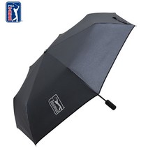 PGA투어 3단 완전자동우산 블랙메탈 발수방수코팅 우양산