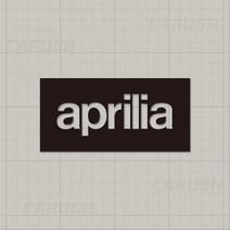 아프릴리아 로고 데칼 엠블럼 차량 오토바이 스티커, 26 아프릴리아, 중형, 블랙