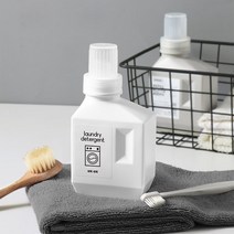 세제통 세탁 세제 디스펜서 세제용기 리필 소분용기 통 런드리룸, 화이트, 400ml
