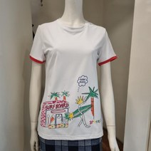 그린조이 그린조이 원포인트 프린트 라운드 S19KR22W 흰색