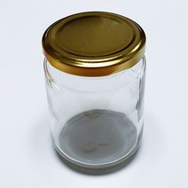 유리병 240ml 금색/ 곡물 양념 잼 오일 소스 화장품 소형 다용도 밀폐용기 공병 미니어쳐 만들기재료