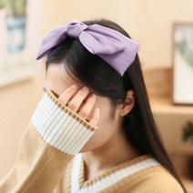 새틴 왕 리본 헤어밴드 핸드메이드 머리띠