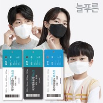 늘푸른 KF94 KF80 얼큰이 특대형 중형 소형 귀가편한 얇은 개별포장 50매 마스크, 화이트, KF94대형