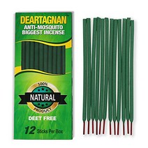 Mosquito Incense Repellent Sticks with Natural Ingredients Citronella Lemongrass and Rosemary Oil N, 1, 기타