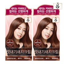 려 우아채 멋내기새치크림 초콜렛브라운 6C 2개