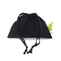 무지 면 더스트백 스트링 조리개 파우치 다용도 주머니