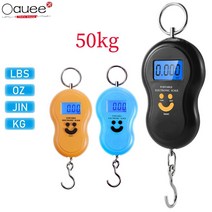 계근대 캐리어무게측정기50Kg Mini Digitale Weegschaal Voor Vissen Bagage Reizen Weging Keuken Steelyard 손저울, 주황색