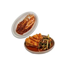 국산 겉절이 2kg + 총각김치 통잎 배추겉절이 겉저리 알타리김치 김치 올바른팜, 국산 겉절이 2kg + 총각김치 2kg 통잎 배추겉절이