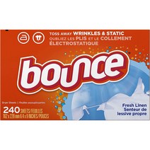 Bounce 바운스 드라이어시트 프레쉬 린넨향 240매입