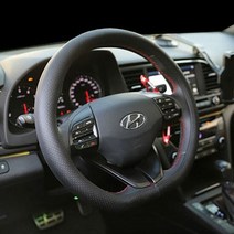 자동차 논슬립 통기성 타공 핸들커버 원형 D컷 시즌1, 원형_베이지, 본상품선택