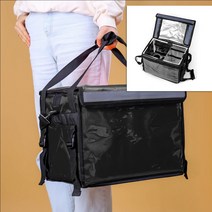 컵홀더 보온보냉 배달가방32L 블랙 보냉파우치 쿨러백 아이스가방 버거가방 아이스백 보냉백 기비탑박스 피자가방 보온가방