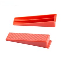 건설 도구 실노 천을 마 상자 홀더100pcs 레드 웨지 세라믹 타일 레벨러 조정 및 레벨링 타일링 도구 삽입 조각 개스킷 위치 지정 및 이음새 떠나기, 100pcs 웨지