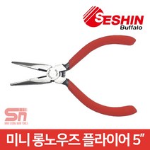 세신버팔로 5인치 미니 롱노우즈 플라이어 라디오 펜치, 1개