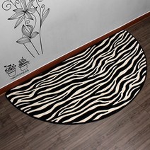 극세사 지브라 반원러그 (2color).엘키(무료배송)