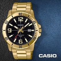 카시오 MTP-VD01G-1B CASIO 남성 메탈 손목 시계