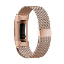 MA1RGD CH3 fitbit 핏빗차지3 메탈밴드 호환 시계줄 로즈골드 마그네틱 스트랩