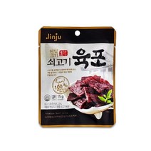 진주 한입크기 쇠고기육포 15g(50개), 15g, 50봉