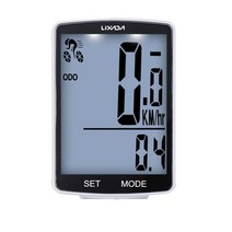 LIXADA-무선 자전거 컴퓨터 LCD 화면 컴퓨터 산악 속도계 주행 거리계 IPX6 방수 사이클링 스톱워치, White Shell White