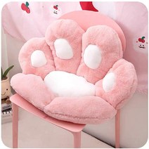 Snowkeychain 귀여운 시트 쿠션 고양이 발바닥 모양 게으른 소파 곰의.. 정품보장, Pink