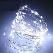 1M 구리 와이어 LED 스트링 라이트 휴일 조명 패어리 화환 크리스마스 웨딩 파티 장식, 01 파란_02 10M