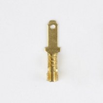 전동킥보드안장 의자 부품 50 개/몫 28/48/63mm 여성과 남성 압착 단자 커넥터 금 황동/은색 자동차 스피커 전선 세트, 2.8 Male