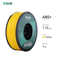 ESUN ABS + 필라멘트 1.75mm Plus 3D 프린터 정확도 +/- 0.05mm 1KG 2.2 LBS 용 스풀 인쇄 재료, YELLOW, CHINA