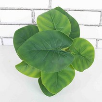 인조 열대 야자수 몬스테라 식물 나무 가든 룸 사무실 장식 화분 분재없이, Rain Leaf