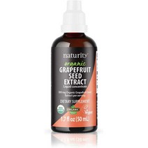 Naturity 유기농 자몽 씨 추출물 300mg 농축액 50ml, 1.7 Fl Oz (Pack of 1), 1개