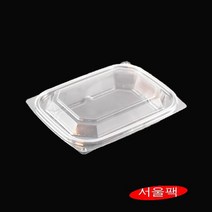 DH-001 사각반찬용기 1회용반찬 투명샐러드용기 투명반찬용기 201용기 201반찬용기 건어물용기 견과류용기 반찬포장 500세트, 검정