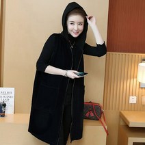 오르난 봄 가을 여성 베스트 롱 후드 조끼 577889902854