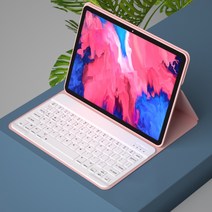 레노버 P11 키보드 마우스 세트 11인치 케이스 무선 블루투스, 핑크+화이트 키보드, LENOVO, 레노버 패드 프로 (11.5인치)