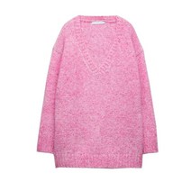 ZARA 팽글 브이넥 니트 스웨터 9598153