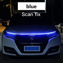 자동차 LED 무드 램프 조명 rxz 12v 장식 앰비언트 엠비언트 무빙 라이트 셀프 시공 diy, 푸른, 120cm