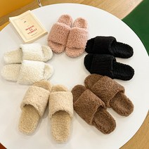 [러블리템/적극추천] 뽀글이 테디 논슬립 양털 슬리퍼 룸슈즈 5color