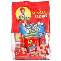 선메이드 요거트 플레이버드 건포도 미니 스낵 바닐라 Sun-Maid Yogurt Flavored Raisins Mini Snacks Vanilla 142g