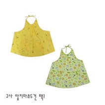 교사 엄마 앞치마 두건 방수 어린이 집 놀이 복 [SN:00199C#728], 토끼와 곰(방수)