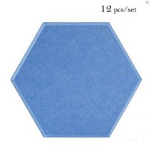Nikooo 음향 단열재 12 PCS 방음 벽 패널 홈 스튜디오 소음 데코 도어/침실 사운드 흡수 액세서리, CHINA, 1.0cm High density + Small hex