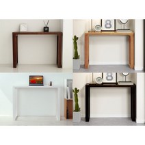 모던클래식 가구 거실 사이드 콘솔테이블(100cm 4색) 안방 장식장 낮은, 화이트