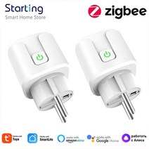 전동대패 WiFi 스마트 플러그 EU 16A 20A 소켓 전원 모니터 타이밍 기능 포함 Tuya Smart Life APP Control For Alexa Google Home, [01] 20A EU Plug, [05] 5pcs WiFi Version