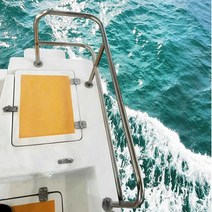 선미 스테인레스 난간 요트 바 낚시보트 보조레일, 25mm 튜브  팔걸이(왼쪽)