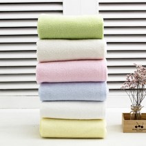 무형광 광폭 양면타올지 아기수건 원단, 핑크, 1개