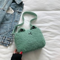 미니숄더백 커리어우먼 워킹맘 숄더백 여성 핸드백 캐주얼 슬링 가방 일본 스타일 귀여운 만화 가방 플러시 어깨 가방 스토리지 메신저 가방 전화