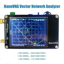 NanoVNA 2.8 인치 LCD HF UV 벡터 네트워크 분석기 50KHz-900MHz 안테나 내장 배터리, 한개옵션1, 01 black