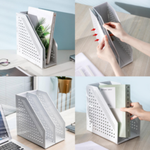 사무실책상정리 데스크테리어 책상위책꽂이 1단 2단, 블랙